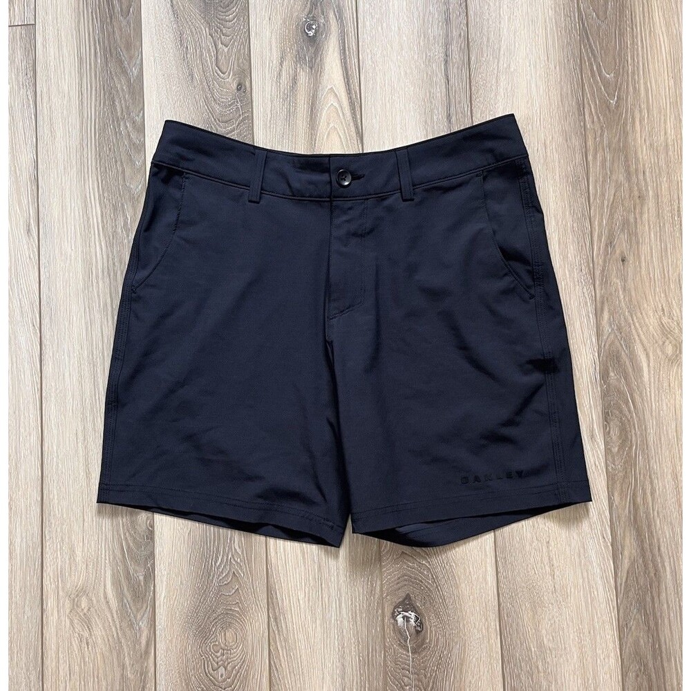 Oakley Golf Shorts Men's 30 Black Chino Control Hydrolix Lightweight Tech Casual